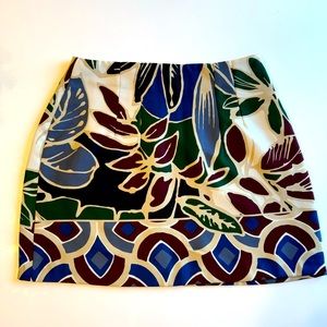 Floral Print Mini Skirt